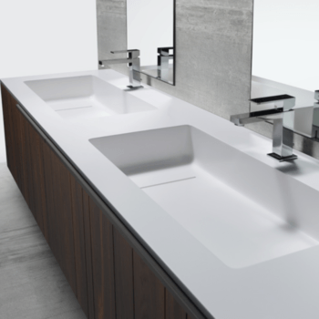 Corian Waschbecken Bad und Raum
