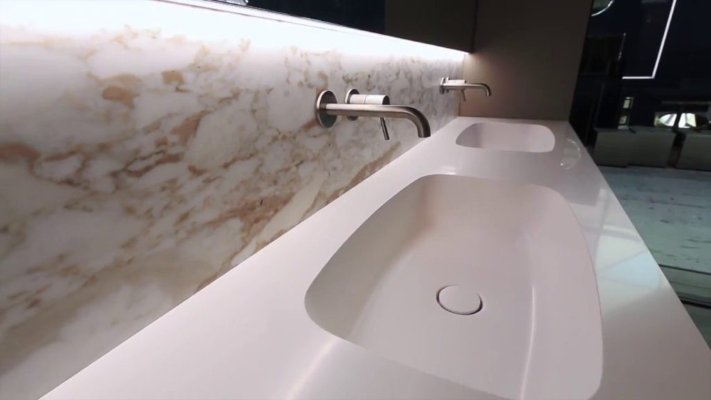 Corian Waschbecken Bad und Raum